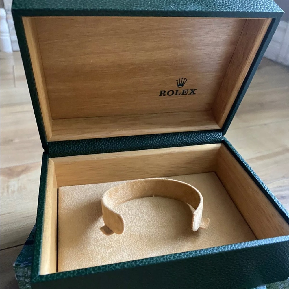 Authentic ROLEX wooden watch box